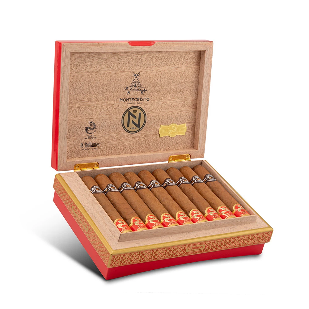 0b11bb23ae MONTECRISTO BRILLANTES AÑO 18s 蒙特 克裡斯托布裡連特斯龍年 18支/盒:圖片 1
